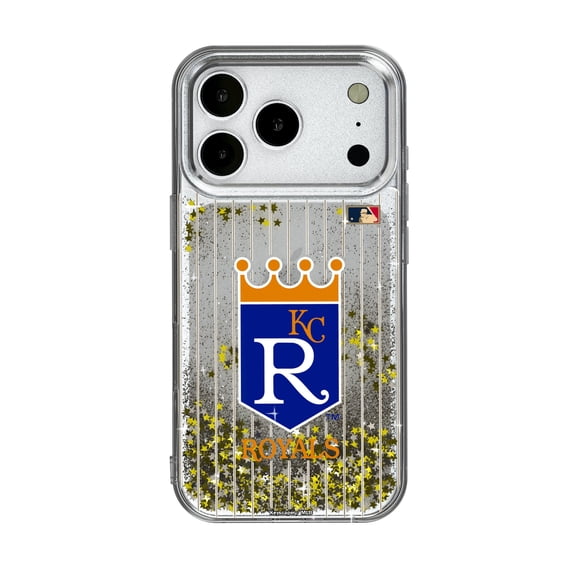 Kansas City Royals 1969-1978 Cooperstown Pinstripe iPhone Glitter Case