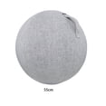 thumbnail image 3 of Ounissouiy Cubierta excelente de lino para pelota de Yoga, permeabilidad al sudor, mango portátil duradero y antiarañazos Cubiertas para muebles de jardín gris blanco 55cm, 3 of 6