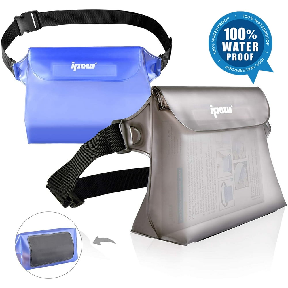 IPOW Waterproof Phone Pouch with Waist/Shoulder Strap Underwater Waist