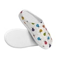 thumbnail image 3 of Daiia Cute Ladybugs Print Women’s Fuzzy Slippers Memory Foam Lightweight House Shoes Cozy Loafer Flannel House Shoes-42/43, 3 of 7