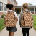 thumbnail image 3 of KUIFORTI Capybara Orange Backpack with Lunchbox Kid School Bag Set 4 Piece 17 Inch Boys Bookbag Pencil Bags for Elementary Students Back to School Essentials Gifts, 3 of 7