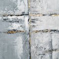 thumbnail image 4 of Gild Design House Toile Encadrée Peinte à la Main Silver Paradise, 4 of 5