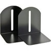 MMF Fashion Steel Bookends 7" Height x 5.9" Width x 5" Depth - Desktop - Recycled - Black - Steel - 2 / Pair