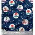 thumbnail image 1 of Soimoi Cotton Duck Fabric Gift Box,Car & Santa Christmas Printed Fabric 1 Yard 42 Inch Wide, 1 of 1