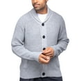 thumbnail image 3 of X RAY JEANS Mens Shawl Collar Cardigan, Light Grey, L, 3 of 7