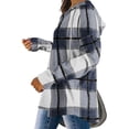 thumbnail image 5 of Dyfzdhu Long Sleeve Shirts For Women Hoodies Long Sleeve Plaid Shirts Lightweight V Neck Oversized Pullover Sweatshirts Casual Fall Sweater Tops Womens Blouses, 5 of 7