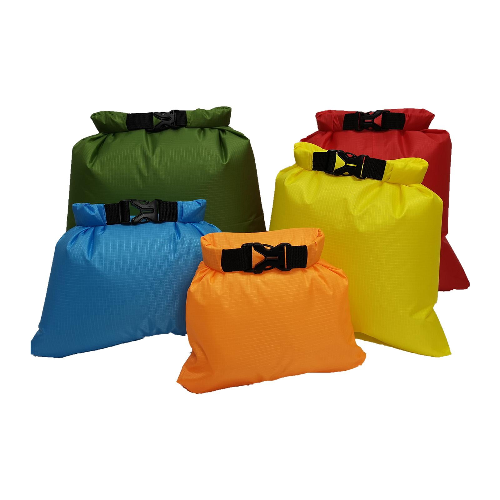 harayaa 5 Pieces Dry Bag Marine 1.5L 2.5L 3.5L 4.5L 6L Portable Multifunctional Multiple Style C