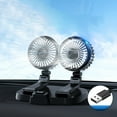 thumbnail image 5 of DAMIFU Auto Fan Usb Electric Car Circulator For 360 Degree Adjustable Car Fan Low Noise, 5 of 9