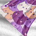 thumbnail image 4 of Cat Gifts Blanket Twin - Cat Pattern Blanket Cute Cat Blanket Cat Blanket Unique Gifts Cat Blanket for Cat Lovers Cozy Cat Decor Blanket for Couch Sofa Bed, 60" X 80", 4 of 5