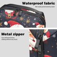thumbnail image 4 of Santa Claus Waterproof Oxford Cloth Charger Pouch USB Organizer Power Cord Box Organizer Cord and Cable Organizer Storage Pouch, 5.9x9.44x3.14 in., 4 of 6