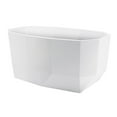 thumbnail image 6 of Kingston Brass VTSQ513024 51-Inch Acrylic Oval Double Ended Freestanding Tub with Drain in Glossy White, 6 of 8
