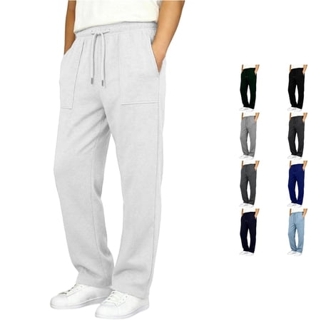 Shachafan Boy s Girl s Baggy Sweatpants Straight Leg Open Bottom Casual Pants Elastic Waist Athletic Joggers Sweat Pants With Pockets Toddler Boy Shoes