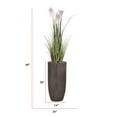 thumbnail image 2 of Artificial Reed Grass | 68" fake grass in a tall wooden styled planter planter| Lavender Ombre feathers | Vintage Home, 2 of 8