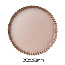 Qholemyo Champagne Gold Non-stick Baking Pan Baking Tray For Household Lace Cake Chrysanthemum Pie Pizza Baking