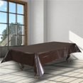 thumbnail image 3 of Almencla Table Protective Cover 7/8/9ft Leatherette Anti- Oil Portable Table Dust Brown, 3 of 8