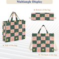 thumbnail image 6 of FORMRS Womens Corduroy Tote Bag Crossbody Shoulder Handbag with Pocket, Pink Abstract, 6 of 7