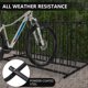 thumbnail image 3 of Rack Comercial para 10 Bicicletas, Organizador de Piso de Acero con Recubrimiento en Polvo, Almacenamiento Doble para Garajes, Escuelas, 3 of 6
