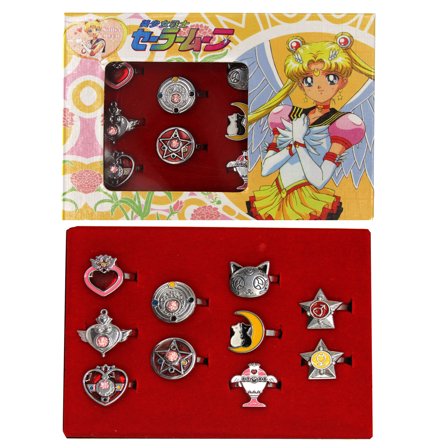 Heart Moon & Star - Sailor Moon Ring 10 pc. Pendant