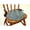 Denim, variant on Rhody Rug SA98A015X015-4 Sandi Tweed Braided Chair Pads, Denim - Set Of 4