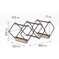 thumbnail image 3 of Wine Rack Stackable, , Metal Copper Wine Holder Storage Free Standing, Tabletop Wine Rack 5 Bottle, Ready Assembled, Easy To Put, 3 of 4