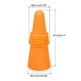 thumbnail image 2 of Uxcell Silicone Wine Bottle Stoppers Sealer Caps Cover for Drink Orange 8Pack, 2 of 5