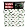 thumbnail image 3 of Sunny Side Up Monster Jam Grave Digger 3 Piece Toddler Size Sheet Set, 3 of 6