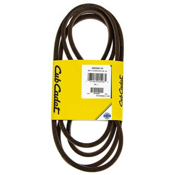 CUB CADET 02000611P V Belt B Sect 155 Tank M72 LC KW CT 02000611