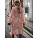 thumbnail image 5 of Vestido suelto de cuello redondo, vestido de manga larga, vestido casual elegante para mujer, vestido estampado para mujer, el mejor en su clase, 5 of 9