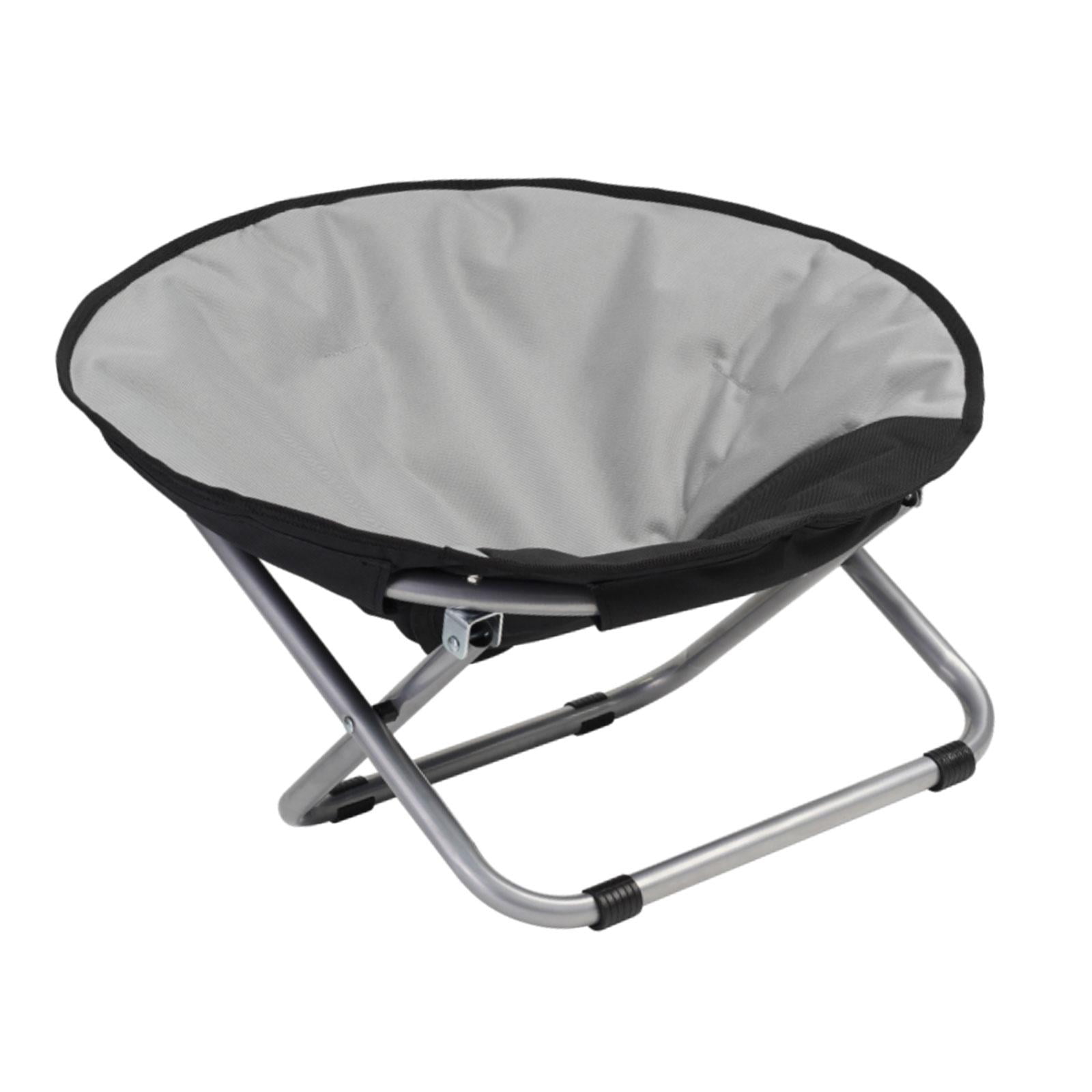 Bvdfgk Elevated Cat Bed Foldable Elevated Dog Bed Pet Furniture Adjustable Height Metal Gray