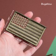 Bluyellow Subdued American Flag Embroidered Tactical Patches