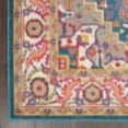 thumbnail image 4 of Nourison Passion Persian Teal Multicolor 5'3" x 7'3" Area Rug, (5x7), 4 of 8