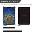 thumbnail image 3 of Yuyamidu Sunflower RV Door Window Sunshield Cover Starry Sky Travel Trailer Camper Sunshade UV Sun Heat Protection Reflective Blockout Skylight Sunshade, Blue, 3 of 7