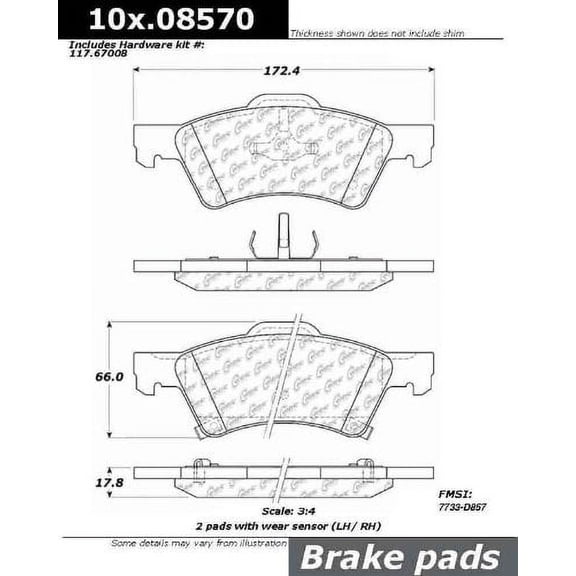 Centric Parts - Ceramic Pads
