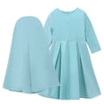 thumbnail image 2 of SONGGE Toddler Girls Long Sleeve Abaya Dress And Scarf Outfit Sets For Baby Kids Cartoon Relaxed Fit Clothes Sets, 2 of 8