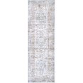 thumbnail image 2 of nuLOOM Tapis de Course Vintage à Fleurs Jacquie 2' 8" x 8', Argent, 2 of 4