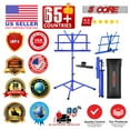 thumbnail image 4 of 5 Core Music Stand Adjustable Desktop Book Stands Portable Sheet Holder All Metal Foldable Bookstand, 4 of 8