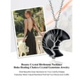 thumbnail image 5 of Bestyle Tree of Life Pendant with Chain, Crescent Moon Healing Crystal Necklace Black Onyx Gemstone Jewelry Gifts for Wife Mom Her, 5 of 8