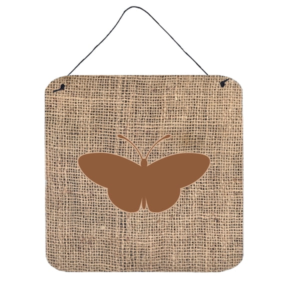 Butterfly Burlap and Brown BB1043 Wall or Door Hanging Prints