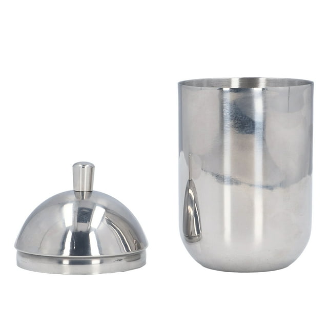 Bocaux pour Cotons-Tiges en Acier Inoxydable, Supports pour Cotons-Tiges Supports pour Cotons-Tiges en Acier Inoxydable 304 Boîte pour Cotons-Tiges en Acier Inoxydable Robuste et Résistante