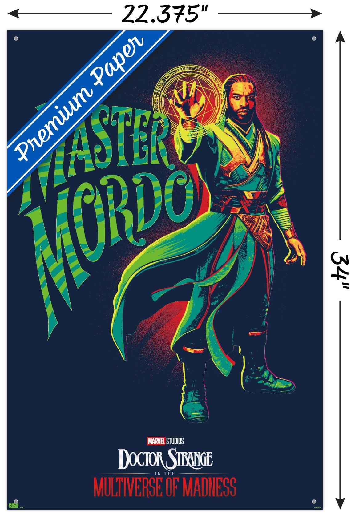 Marvel Doctor Strange in the Multiverse of Madness - Master Mordo Wall Poster with Pushpins, 22.375" x 34"