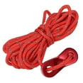 thumbnail image 4 of 6-Pack Reflective Tent Guyline Kit with Aluminum Alloy Tensioners - 4m Polypropylene Ropes, Storage Bag Included - Heavy-Duty Camping Accessory for Canopy, Tent Setup, Clothes Hanging & Luggage, 4 of 6
