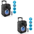 thumbnail image 2 of Pyle Portable Bluetooth Speaker, Black, 2 x PPHP844B, 2 of 9