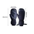 thumbnail image 4 of Ski Gloves Snow Gloves for Men&Women,Waterproof Snowboard Gloves, Insulated Touchscreen Snowmobile Gloves(black), 4 of 8