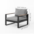thumbnail image 4 of Berglite Imera Outdoor Patio Chair With Cushions (Set Of 2), 4 of 9