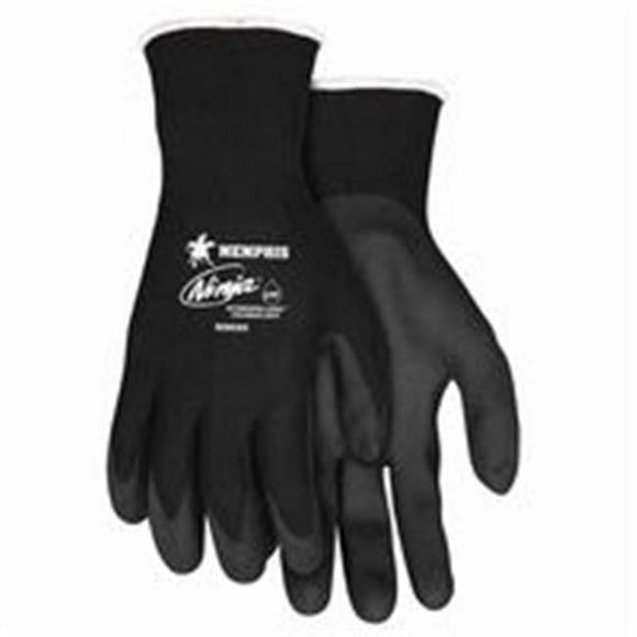 MCR 127-N9699L Ninja Hpt Enduit Gants&44; Grand&44; Noir