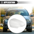 thumbnail image 3 of Left Side Mirror Cover Cap Rearview Mirror Cover Cap for Toyota Yaris 2012-2019 ABS White, 3 of 6