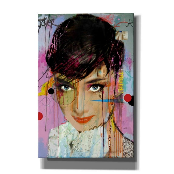 Epic Graffiti 'Audrey On Ice' by Loui Jover, Canvas, Wall Art, 40"x60"