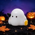 thumbnail image 4 of Xingjin Cute Halloween Ghost Figurine, Mini Resin Ornament Statue for Car Desk Decor, Tiny Desk Holiday Decoration Accessory, 4 of 4