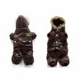 thumbnail image 5 of Ropa para perros y mascotas Ropa para perros Chaqueta de plumas Ropa de la Fuerza Aérea Ropa para perros y mascotas Ropa de cuatro patas Ropa de la Fuerza Aérea Ropa para mascotas Ropa de invierno (Marrón L) ER, 5 of 5