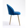 thumbnail image 5 of Mainstays Modern Accent Chair, Navy Blue, 5 of 11